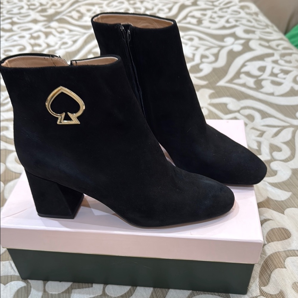 Kate Spade Black Ankle Boots